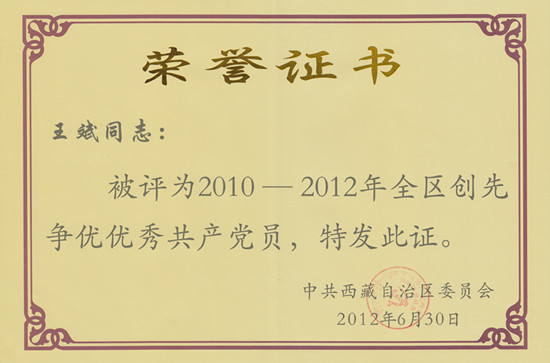 創(chuàng)先爭(zhēng)優(yōu)優(yōu)秀共產(chǎn)黨員